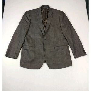 Pronto Uomo Platinum Blazer 48L Gray Wool Corpcore Career Businesswear Workwear